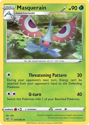 Masquerain (11) Reverse Holofoil - Rebel Clash