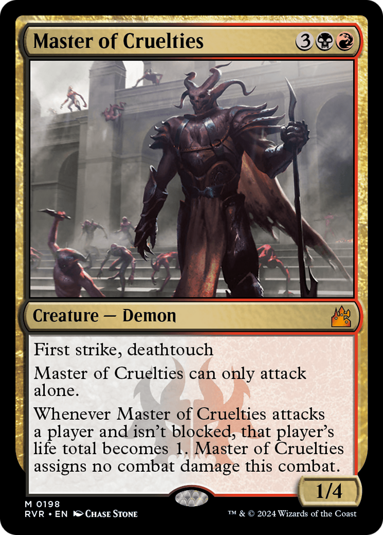 Master of Cruelties (198) Foil - Ravnica Remastered