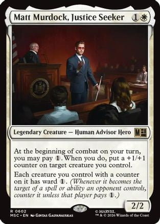 Matt Murdock, Justice Seeker (602) - Commander: Marvel Super Heroes