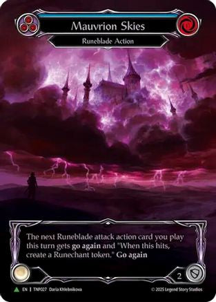 Mauvrion Skies (Blue) (Marvel) (TNP027) Rainbow Foil - Flesh and Blood: Promo Cards