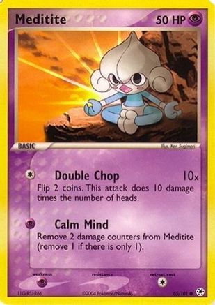 Meditite (65) - EX Battle Stadium