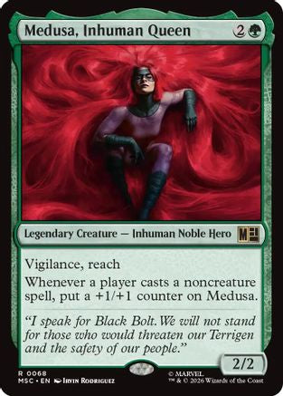 Medusa, Inhuman Queen (068) Surge Foil - Commander: Marvel Super Heroes