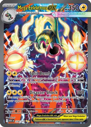 Mega Eelektross ex (Alternate Full Art) (278) Holofoil - Ascended Heroes