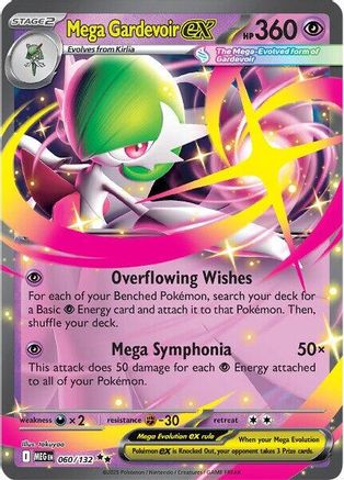 Mega Gardevoir ex (60) Holofoil - Mega Evolution