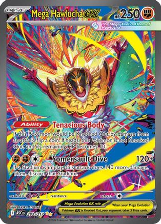 Mega Hawlucha ex (Alternate Full Art) (283) Holofoil - Ascended Heroes