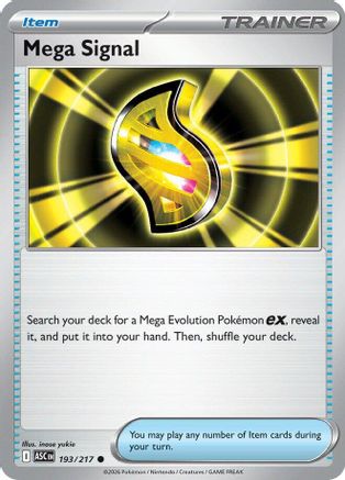 Mega Signal (193) Reverse Holofoil - Ascended Heroes