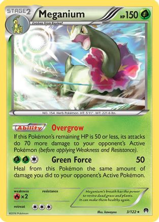 Meganium (3) Reverse Holofoil - BREAKpoint