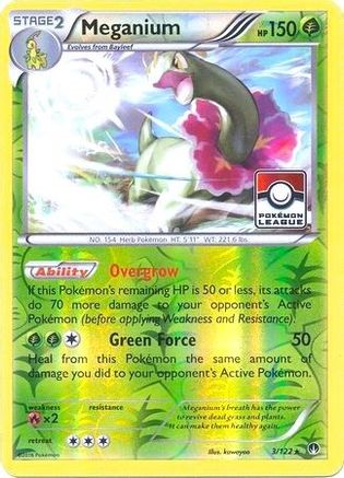 Meganium (Pokemon League) (3) Reverse Holofoil - League & Championship Cards