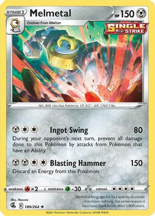 Melmetal (189) Reverse Holofoil - Fusion Strike