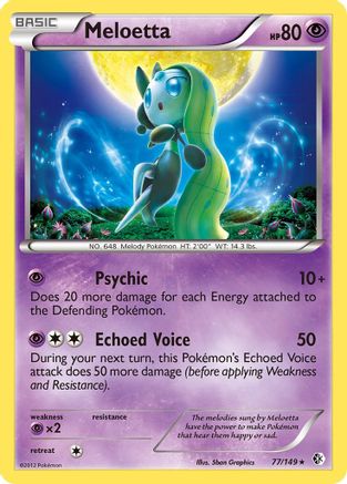 Meloetta (77) Reverse Holofoil - Boundaries Crossed