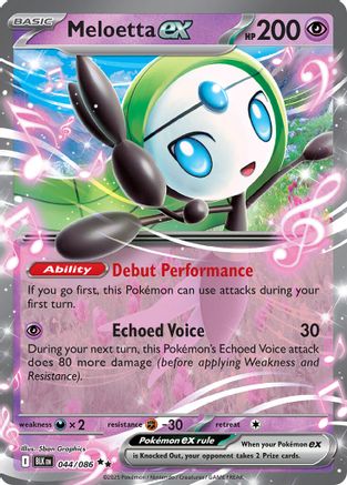 Meloetta ex (44) Holofoil - Black Bolt