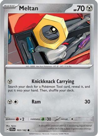 Meltan (103) Reverse Holofoil - Stellar Crown
