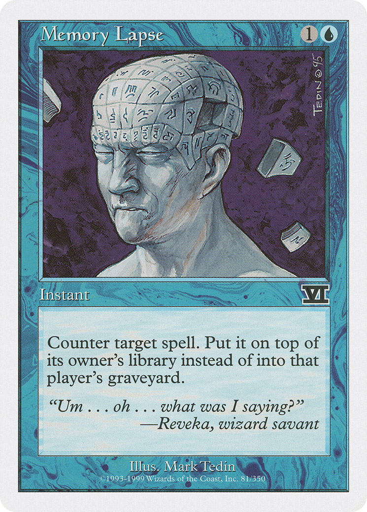 Memory Lapse (081) - Classic Sixth Edition