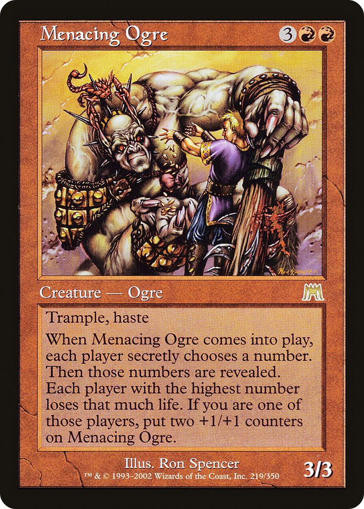 Menacing Ogre (219) Foil - Onslaught