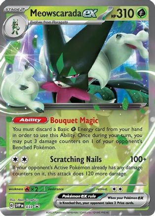 Meowscarada ex (33) Holofoil - Black Star Promos