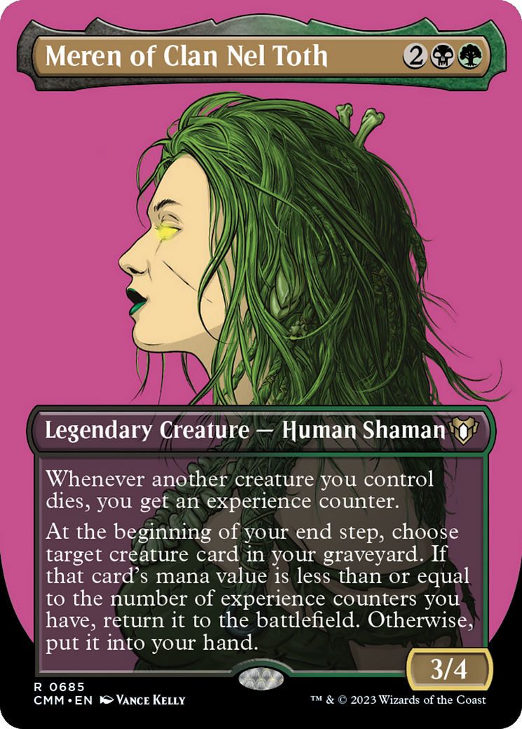 Meren of Clan Nel Toth (Borderless) (685) Foil - Commander Masters