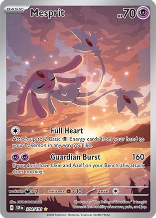 Mesprit (204) Holofoil - Surging Sparks