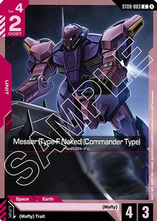 Messer (Type-F Naked) (Commander Type) (ST08-003) - Starter Deck 08: Flash of Radiance
