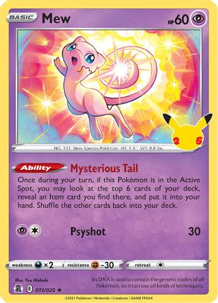 Mew (11) Holofoil - Celebrations