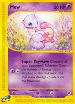 Mew (55) Reverse Holofoil - Expedition