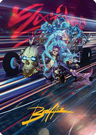 Midnight Mangler (038s) Gold-Stamped - Art Series: Aetherdrift
