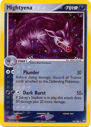 Mightyena (Cosmos Holo) (Deck Exclusives) (18) Holofoil - Power Keepers