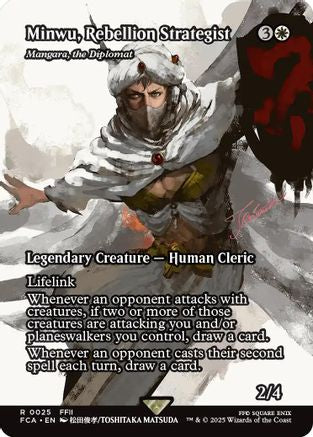 Minwu, Rebellion Strategist - Mangara, the Diplomat (Showcase) (025) Foil - FINAL FANTASY: Through the Ages