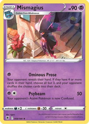 Mismagius (59) Reverse Holofoil - Astral Radiance