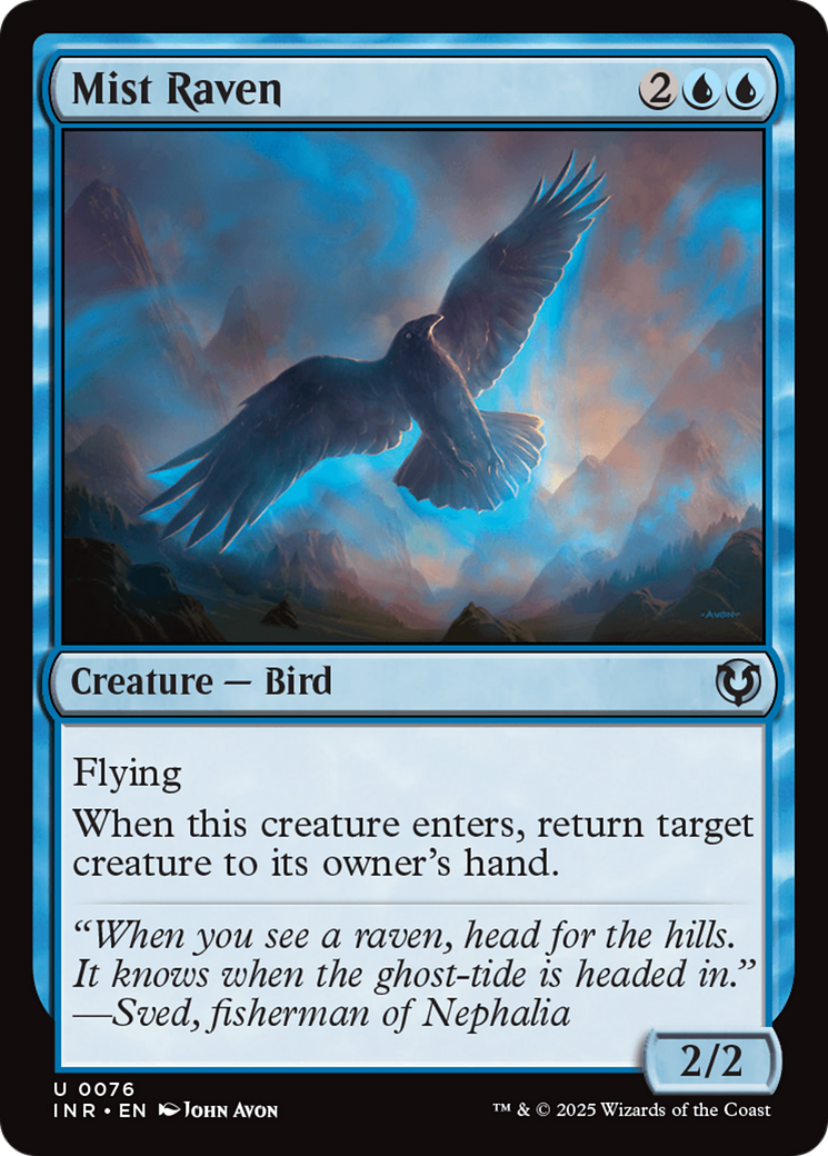 Mist Raven (076) Foil - Innistrad Remastered