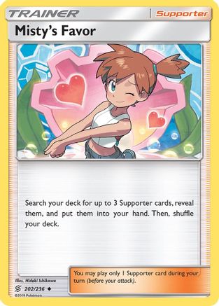 Misty's Favor (202) Reverse Holofoil - Unified Minds