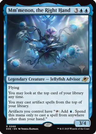 Mm'menon, the Right Hand (Promo Pack) (068) Foil - Edge of Eternities