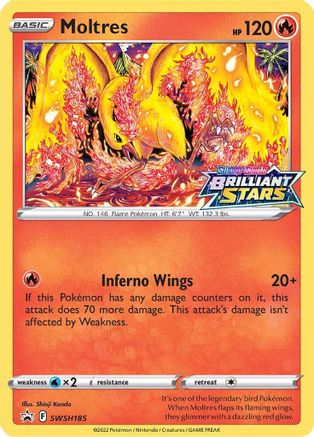 Moltres (SWSH185) Holofoil - Black Star Promos