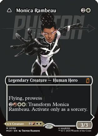 Monica Rambeau // Photon, Living Light (Borderless Logo) (356) - Marvel Super Heroes