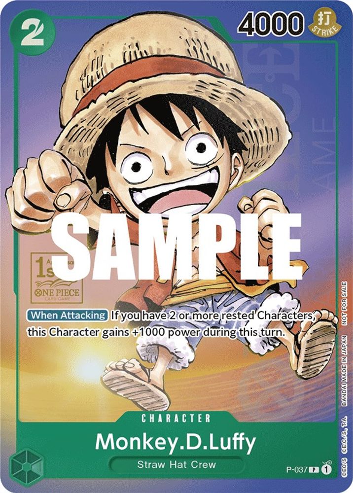 Monkey.D.Luffy (1st Anniversary Tournament) (P-037) Foil