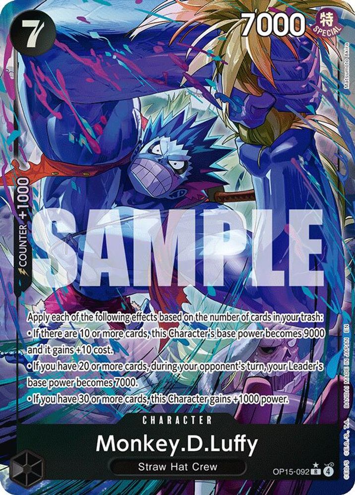 Monkey.D.Luffy (Alternate Art) (OP15-092) Foil