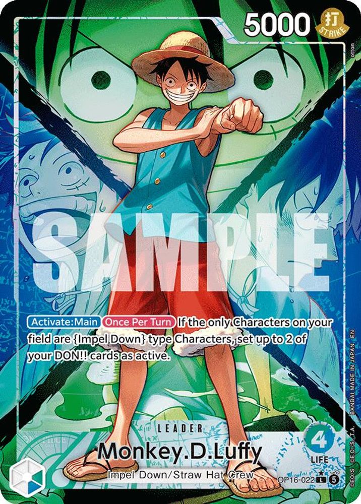 Monkey.D.Luffy (Alternate Art) (OP16-022) Foil