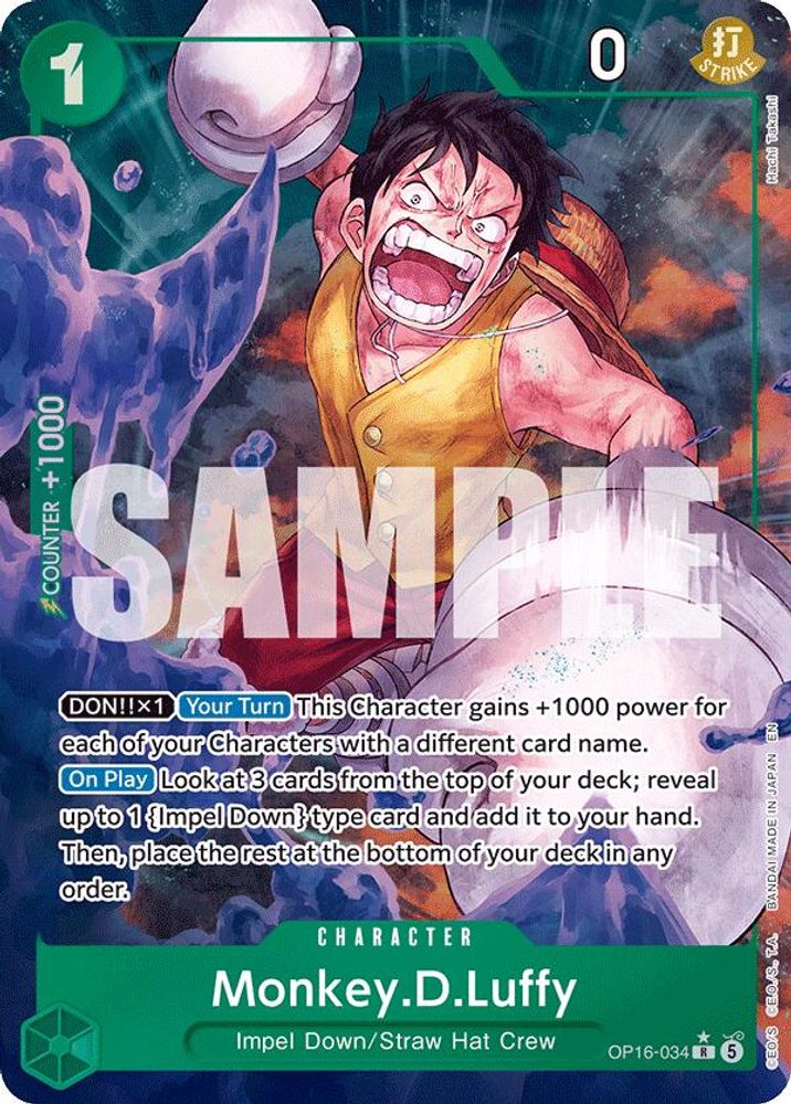 Monkey.D.Luffy (Alternate Art) (OP16-034) Foil