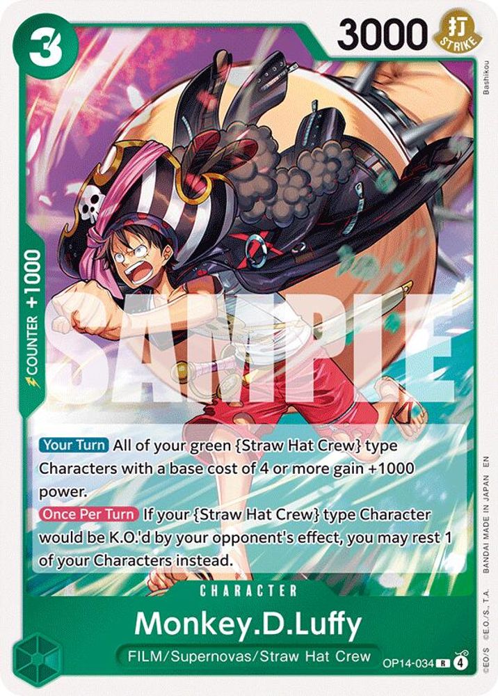 Monkey.D.Luffy (OP14-034) Foil