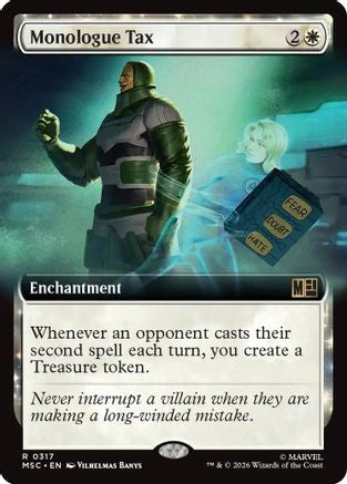 Monologue Tax (Extended Art) (317) - Commander: Marvel Super Heroes