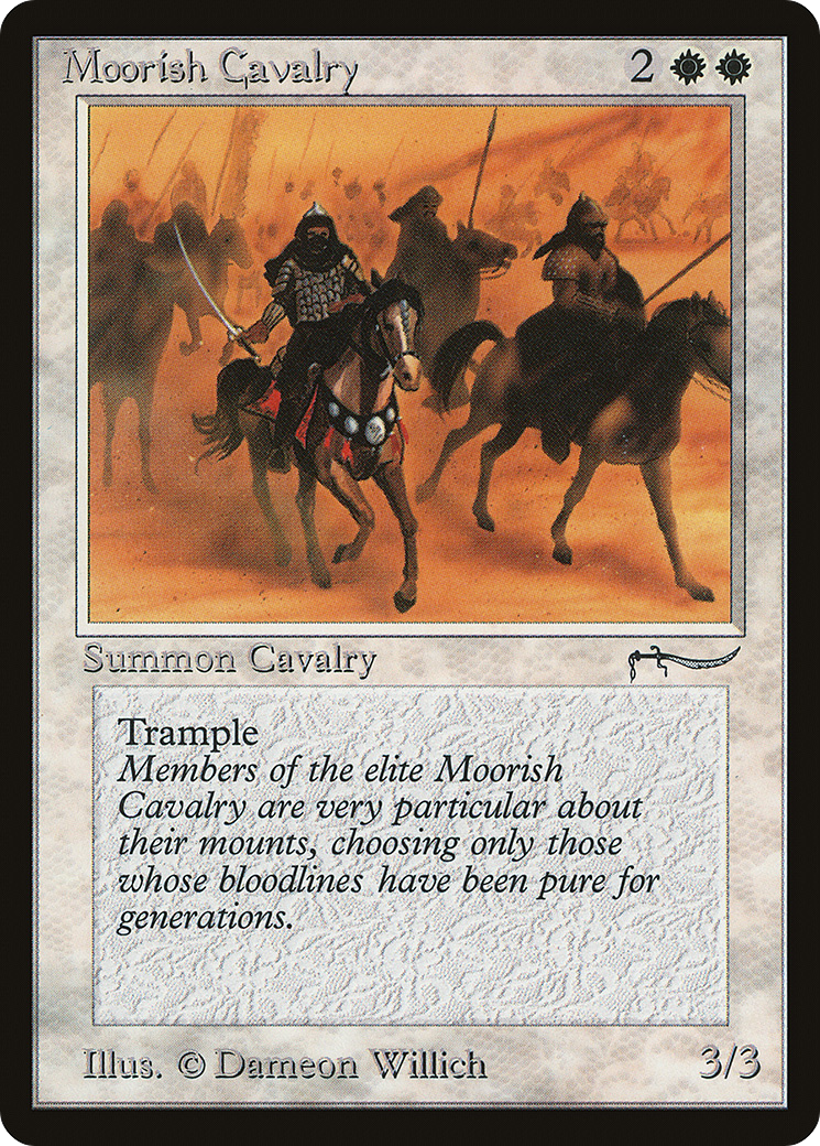 Moorish Cavalry (Light Mana Cost) - Arabian Nights