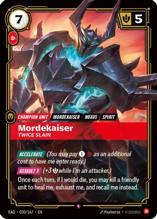 Mordekaiser, Twice Slain (020) Foil - Radiance