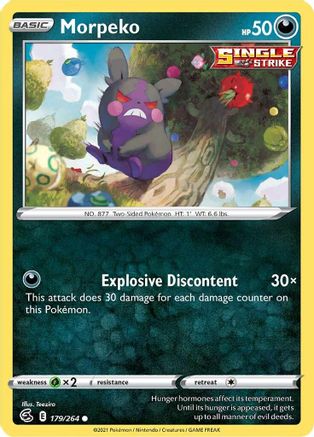 Morpeko (179) Reverse Holofoil - Fusion Strike