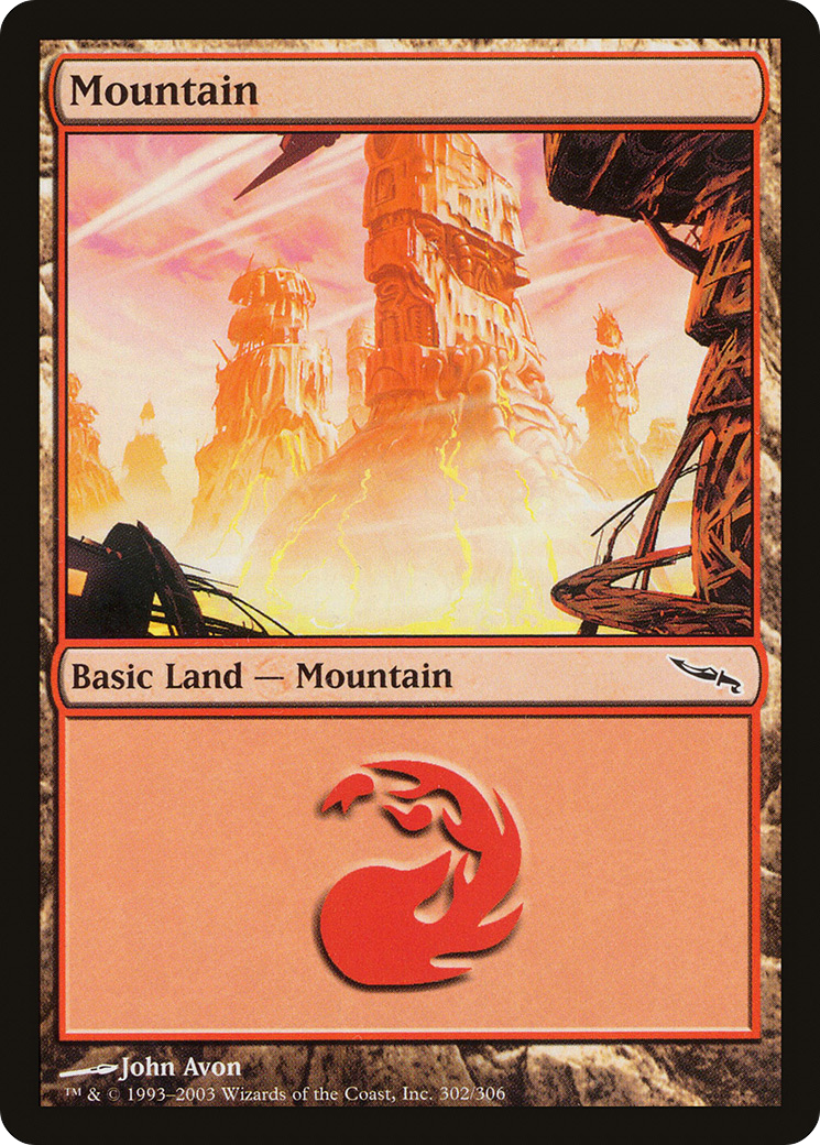 Mountain (302) Foil - Mirrodin
