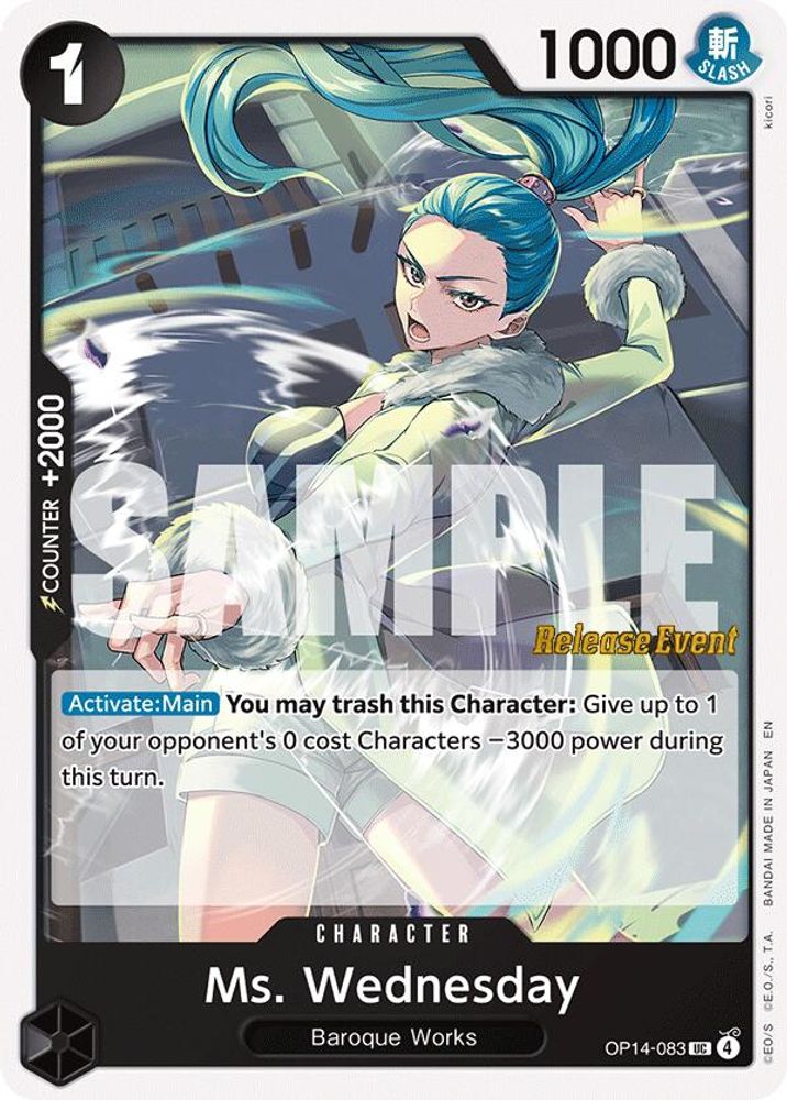 Ms. Wednesday (OP14-083) Release Event Cards