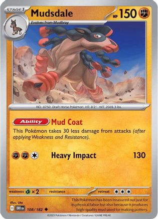 Mudsdale (108) Reverse Holofoil - Destined Rivals
