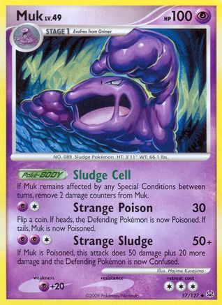 Muk (57) Reverse Holofoil - Platinum