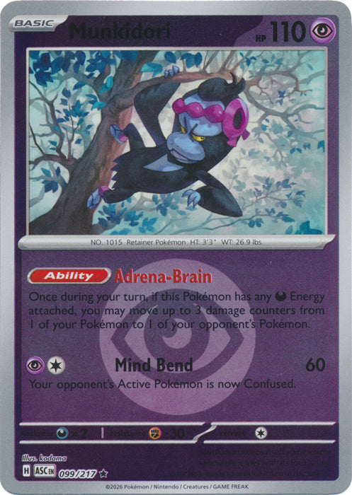 Munkidori (Energy Symbol Pattern) (99) Reverse Holofoil - Ascended Heroes