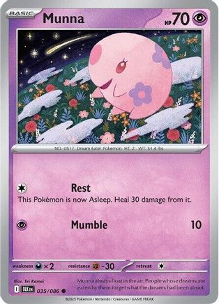 Munna (35) Reverse Holofoil - Black Bolt