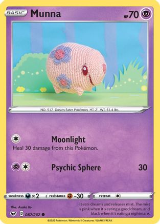 Munna (87) Reverse Holofoil - Sword & Shield