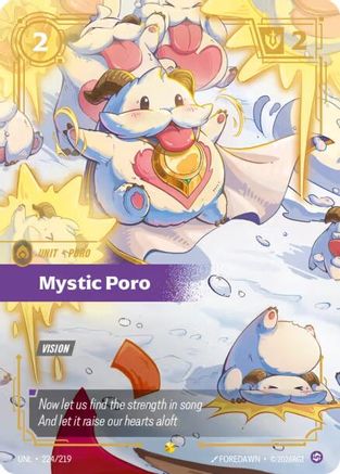 Mystic Poro (Overnumbered) (224) Foil - Unleashed